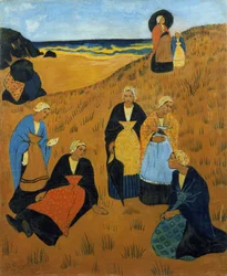 Jonge Bretonse Vrouwen met Sjaals, of De Meisjes van Douarnenez, 1895